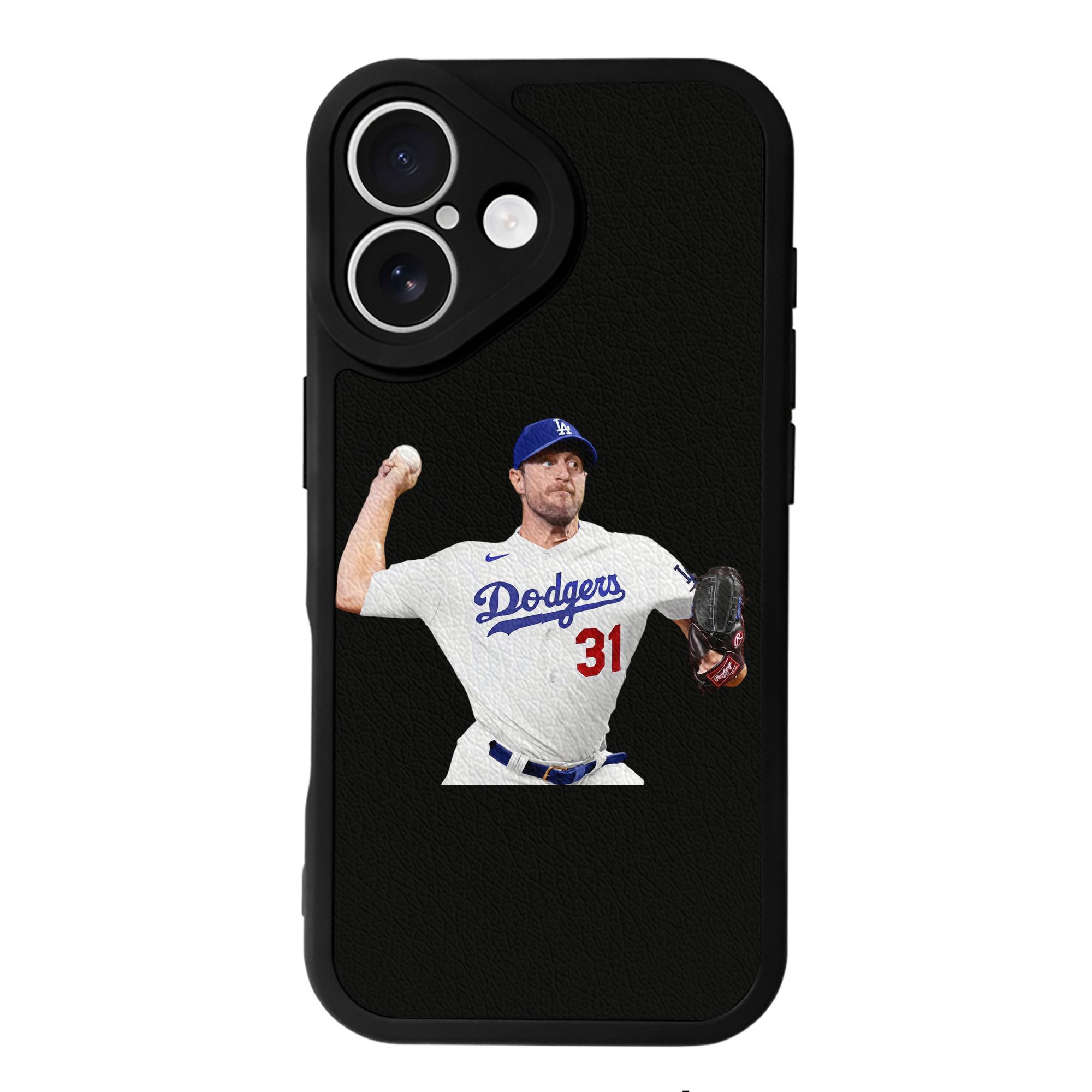  IPhone 16 Silicone Leather Case – UV Print, Lambskin Texture – Perfect Fit, Wireless Charging Compatible, Scratch Resistant, Precise Cutouts – Stylish Protection For IPhone 16